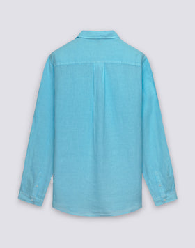 MEN'S GARMENT-DYED LINEN SHIRT