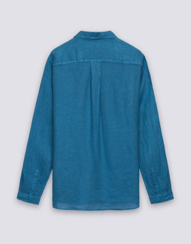 CHEMISE EN LIN TEINTE EN PIÈCE POUR HOMME
