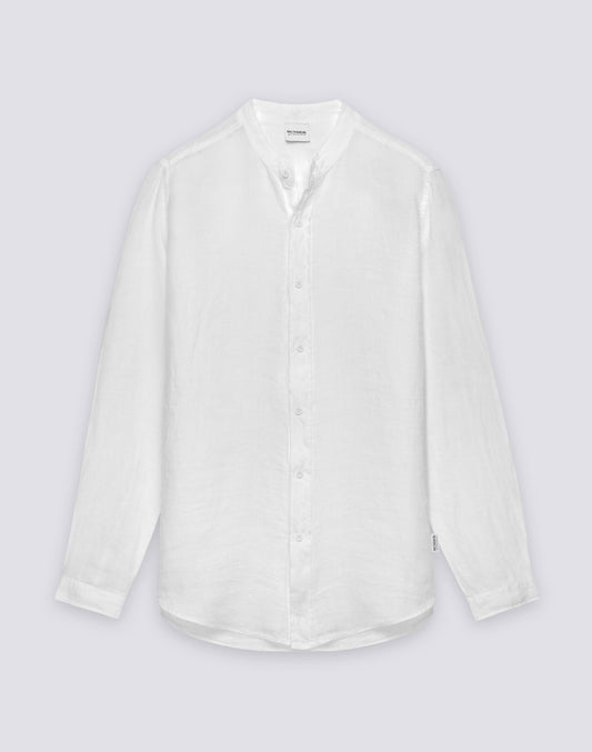 CHEMISE MANDARINE POUR HOMME EN LIN TEIN EN PIÈCE