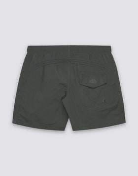 COSTUME DA BAGNO UOMO CORTO VITA ELASTICATA GOLDENWAVE TINTA UNITA NYLON TASLAN COTTON TOUCH