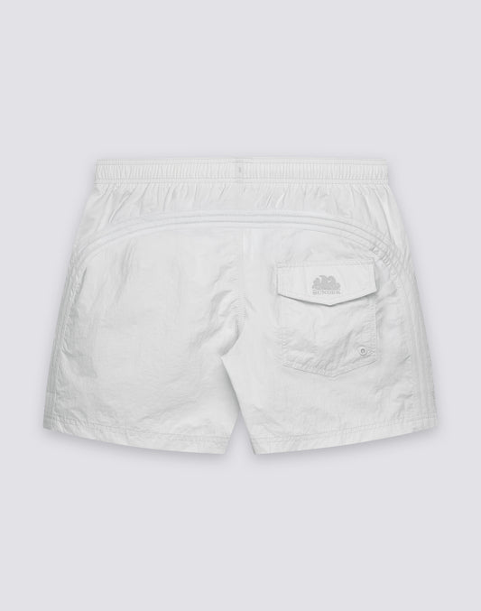 GOLDENWAVE MEN'S SHORT SWIMSUIT WITH ELASTIC WAIST, SOLID COLOR, NYLON TASLAN, COTTON TOUCH