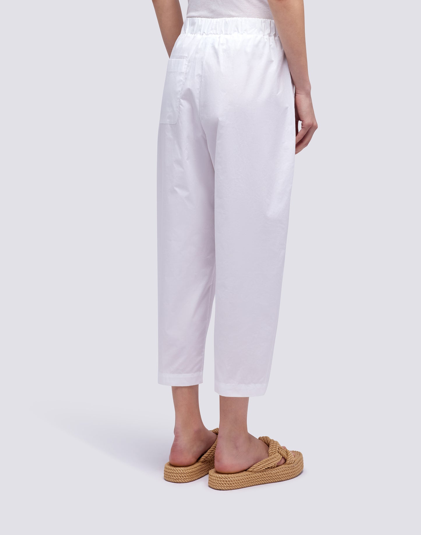 COTTON POPLIN PANTS