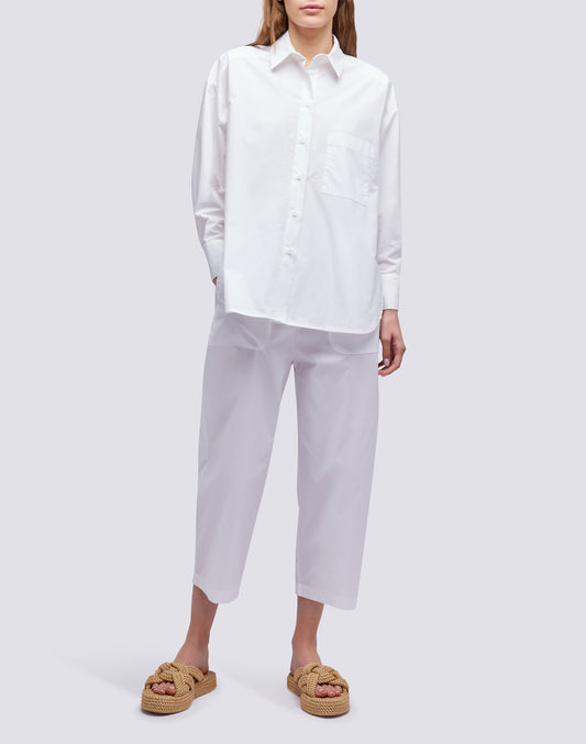 COTTON POPLIN PANTS