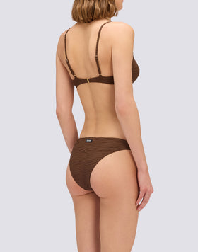 ELODIE - HAUT DE BIKINI BRALETTE EN JACQUARD EFFET VAGUES