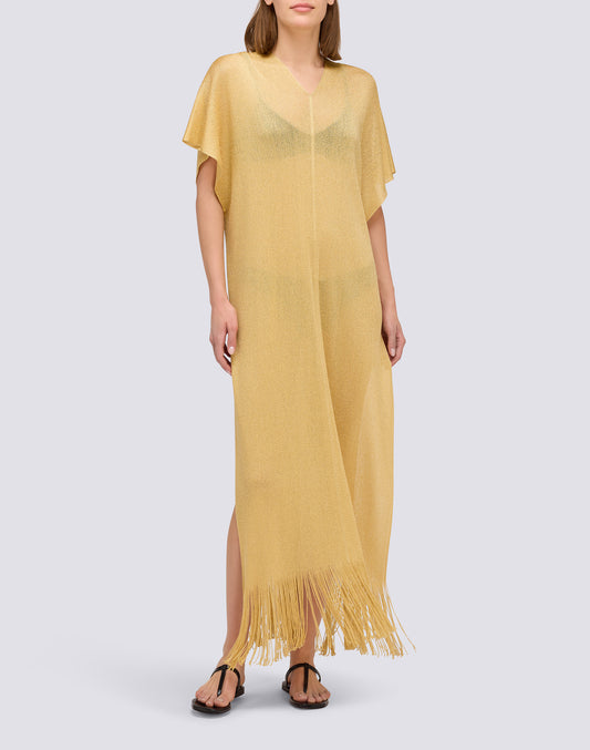 CAFTAN LONG AVEC COL V