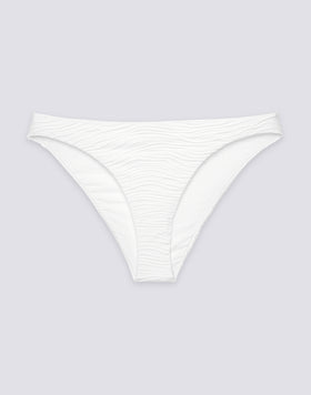 ASTRA - SLIP DE BIKINI FIXE EN JACQUARD EFFET VAGUES