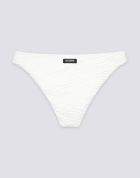 ASTRA - SLIP DE BIKINI FIXE EN JACQUARD EFFET VAGUES
