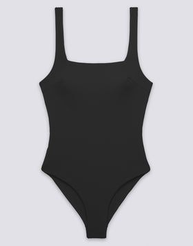 CHINA - WOMEN'S ONE-PIECE SWIMSUIT WITH SQUARE NECKLINE AND DEEP BACK