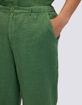 PANTALON EN LIN SEMI-EXTENSIBLE