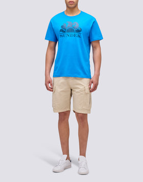 CAMISETA DE CUELLO REDONDO CON ESTAMPADO DE LOGOTIPO