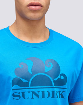 CAMISETA DE CUELLO REDONDO CON ESTAMPADO DE LOGOTIPO