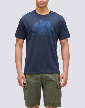 T-SHIRT MANICHE CORTE CON LOGO
