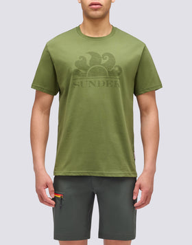 T-SHIRT MANICHE CORTE CON LOGO
