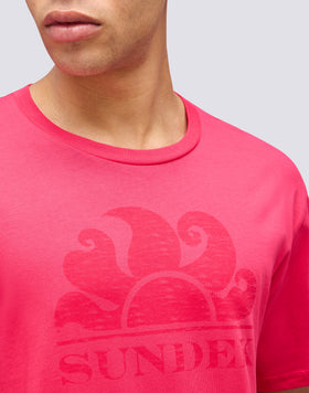 T-SHIRT MANICHE CORTE CON LOGO