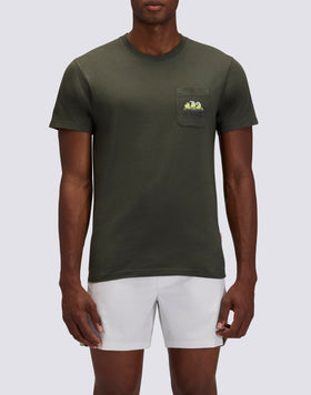 T-SHIRT UOMO NEW HERBERT A GIROCOLLO CON MAXI-LOGO