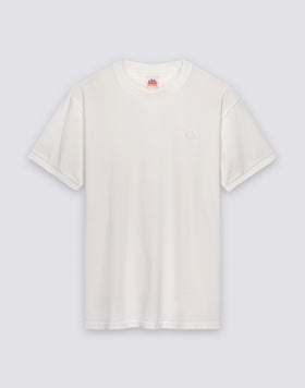 NEW DEY CREW NECK GARMENT-DYED T-SHIRT WITH LOGO