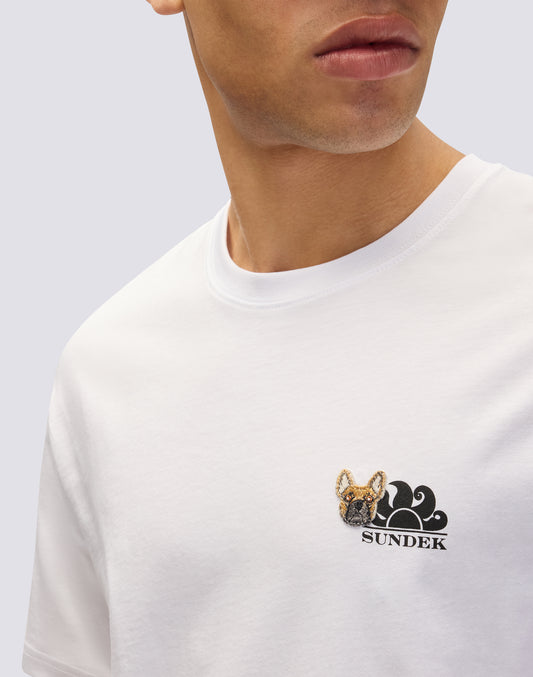 T-SHIRT CAPSULE PELO - PLAGE BOULEDOGUE FRANÇAIS