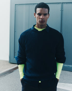 JERSEY DE HOMBRE CON RIBETES VANISÉ PINTADOS A MANO