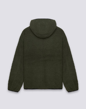 GIACCA TEDDY UOMO CON CAPPUCCIO E ZIP