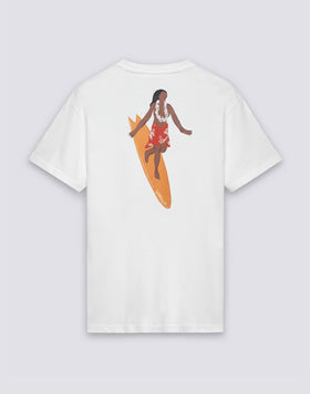 T-SHIRT POUR HOMME À COL ROND AVEC IMPRIMÉ ET BRODERIE