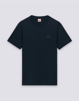 T-SHIRT HOMME À COL ROND AVEC LOGO EN RELIEF