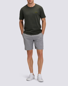 MEN'S CREW NECK T-SHIRT WITH EMBOSSED LOGO
