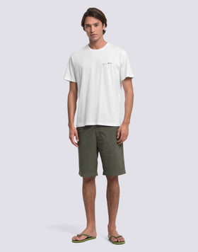 T-SHIRT UOMO A GIROCOLLO CON STAMPA OLD SCHOOL SURF