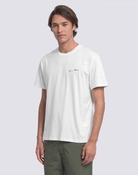 T-SHIRT UOMO A GIROCOLLO CON STAMPA OLD SCHOOL SURF