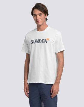 T-SHIRT UOMO A GIROCOLLO CON STAMPA ARCHIVE HIBISCUS