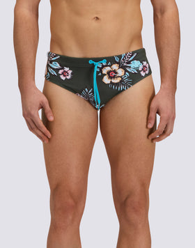 SLIP DE BAIN HOMME à MOTIF FLORAL