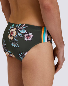 SLIP DE BAIN HOMME à MOTIF FLORAL