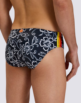 DIWALTER SWIM BRIEF WITH ARCHIVE HIBISCUS PRINT