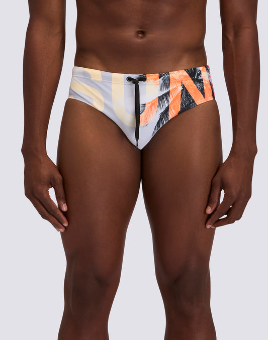 SLIP DE BAIN HOMME AVEC LOGO ET IMPRIMÉ LA DREAM