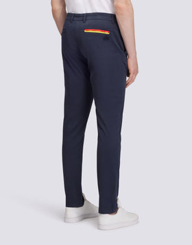 PANTALONI CHINO IN TWILL STRETCH