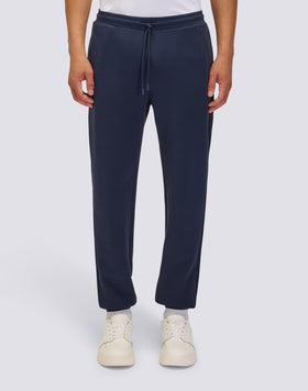 PANTALONI UOMO CON VITA ELASTICA IN INTERLOCK RICICLATO