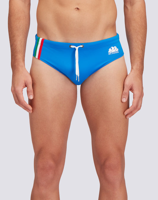 BRIEFS WITH TRICOLOUR DETAIL