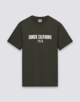 T-SHIRT HOMME À COL ROND AVEC INSCRIPTION « SUNDEK CALIFORNIA 1958 »