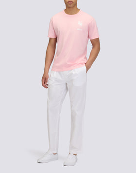 CAMISETA DE CUELLO REDONDO PARA HOMBRE CON ESTAMPADO PALMA