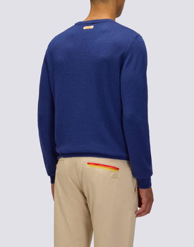 JERSEY DE CUELLO REDONDO PARA HOMBRE EN MEZCLA DE LANA