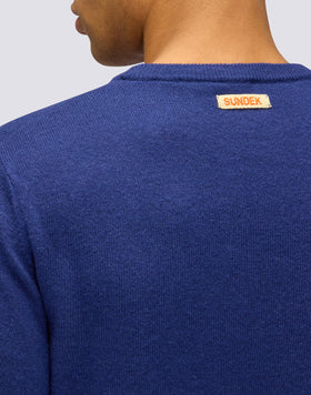 JERSEY DE CUELLO REDONDO PARA HOMBRE EN MEZCLA DE LANA