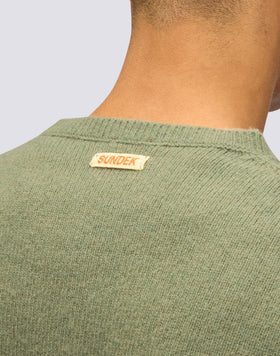 JERSEY DE CUELLO REDONDO PARA HOMBRE EN MEZCLA DE LANA