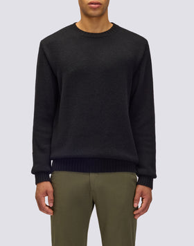 JERSEY DE CUELLO REDONDO PARA HOMBRE DE LANA MERINO Y CACHEMIRA