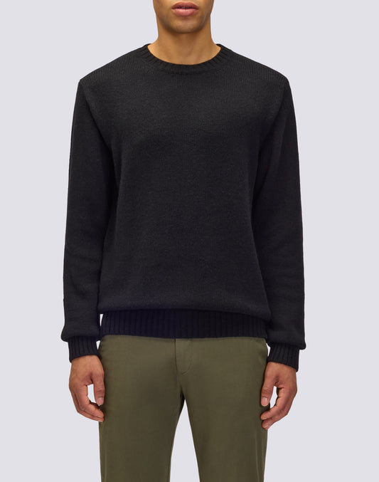 JERSEY DE CUELLO REDONDO PARA HOMBRE DE LANA MERINO Y CACHEMIRA