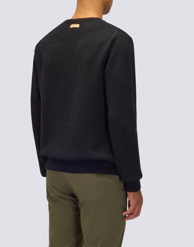 JERSEY DE CUELLO REDONDO PARA HOMBRE DE LANA MERINO Y CACHEMIRA