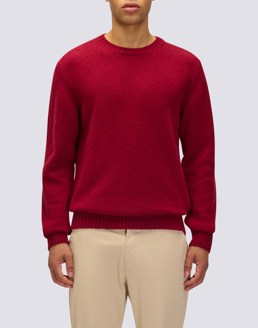 JERSEY DE CUELLO REDONDO PARA HOMBRE DE LANA MERINO Y CACHEMIRA