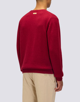 JERSEY DE CUELLO REDONDO PARA HOMBRE DE LANA MERINO Y CACHEMIRA