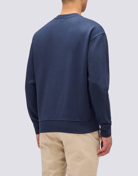 SUDADERA DE CUELLO REDONDO CON LOGOTIPO BORDADO