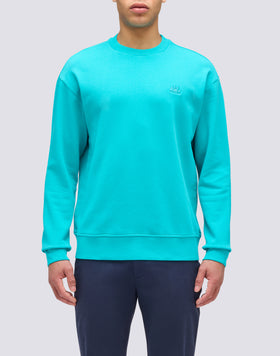 SWEAT-SHIRT À COL RAS DU COU AVEC LOGO BRODÉ