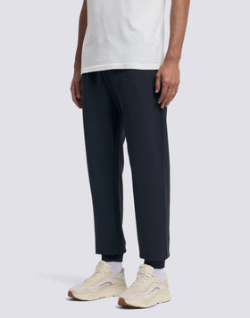 PANTALON LONG À TAILLE ÉLASTIQUE POUR HOMME EN COTON INTERLOCK RECYCLÉ