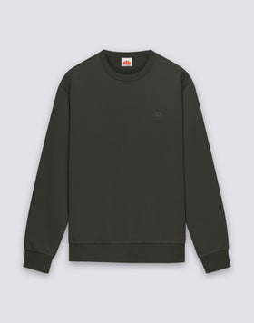MEN'S UNBRUSHED CREW NECK SWEATSHIRT WITH EMBROIDERED LOGO